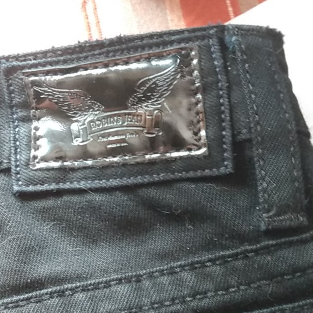 Black Robin's Jean long flap with Gold swarovski - Picture 2 of 10